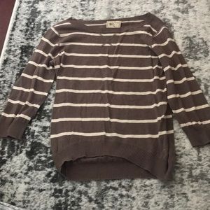 Easy to throw on sweater. Nicely paire with jeans